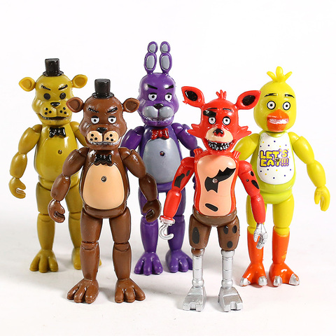 6Pcs/set PVC Five Nights At Freddy's Action Figure FNAF Bonnie