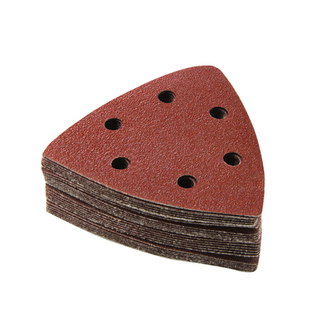 20PCS Sanding Sheets 90*90mm 6 Hole Triangle Sandpaper Aluminum Oxide Hook & Loop  Abrasive Sanding Disc For Wood Sanding ► Photo 1/6