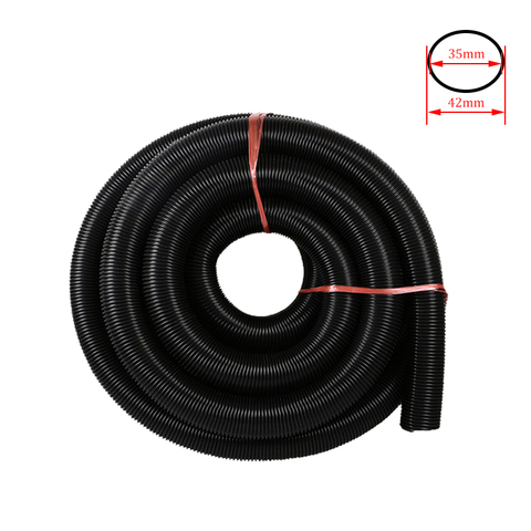 Inner 35mm/Outer 42mm Vacuum Cleaner Thread Hose Bellows Straws Durable Flexible Soft Pipe Replacement Vacuum Cleaner Tube Black ► Photo 1/6