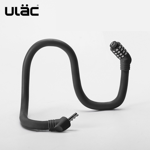 ULAC Cycling Lock MTB Road Bike Password Key Anti-Sheft Memory 4 Colors Ultralight Portable Steel Lock Bicycle Safe Accessories ► Photo 1/6