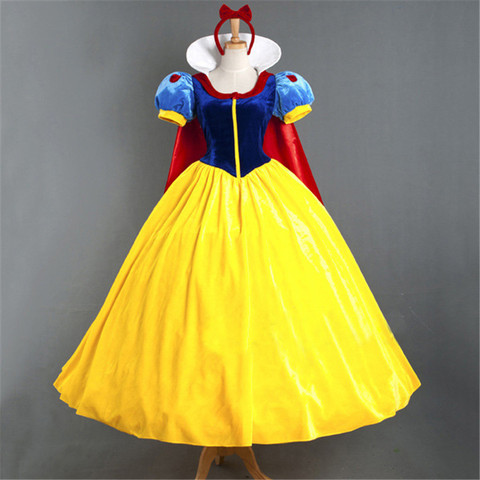 Adult Cosplay Dress Snow White Girl Princess Dress Women Adult Cartoon Princess Snow White Halloween Party Costume ► Photo 1/5