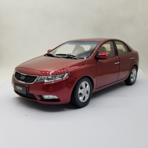 1:18 Diecast Model for Kia Forte 2008 Red (Rash) Alloy Toy Car Miniature Collection Gifts Cerato K3 ► Photo 1/6