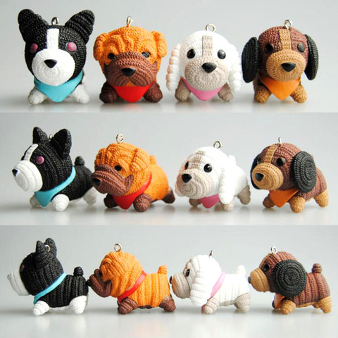 Fashion Dog Car Keychain Animal Couple Lovely Keychain Car Keyring Gift For Girl Women Men Jewelry Mothers Day Bag Charm Pet ► Photo 1/6