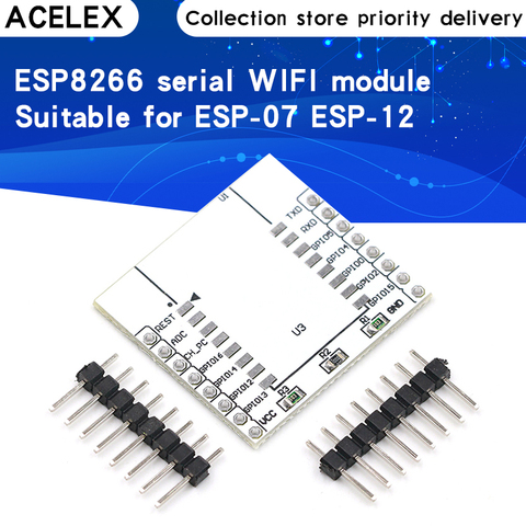 ESP8266 serial WIFI module adapter plate Applies to ESP-07, ESP-08, ESP-12 ► Photo 1/6