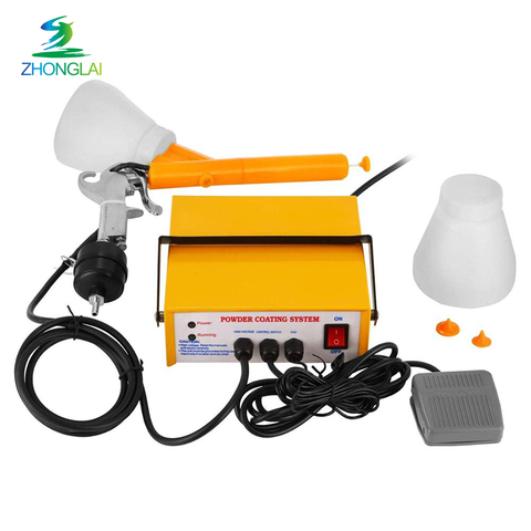 portable manual spray gun electrostatic spray powder coating gun system machinery 220V ► Photo 1/3