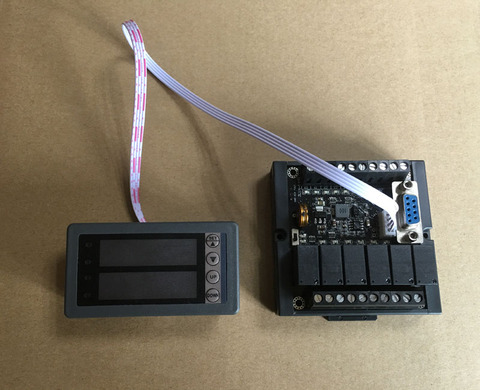 PLC relay display and input parameter display board, function is equivalent to text, touch screen is not programmed D110.D114 ► Photo 1/4