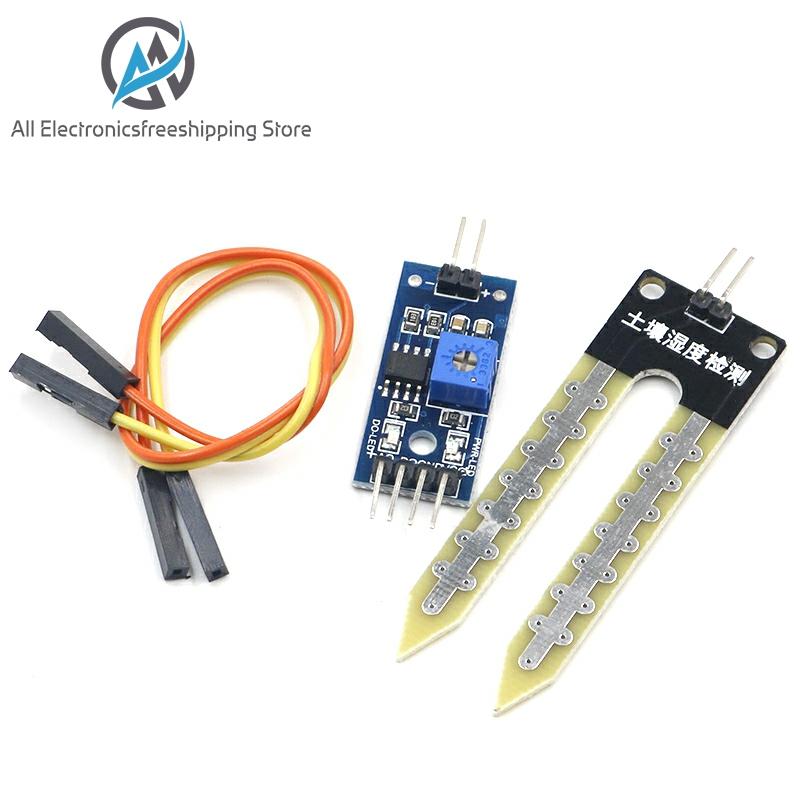 Smart Electronics Soil Moisture Hygrometer Detection Humidity Sensor Module For arduino Development Board DIY Robot Smart Car ► Photo 1/6