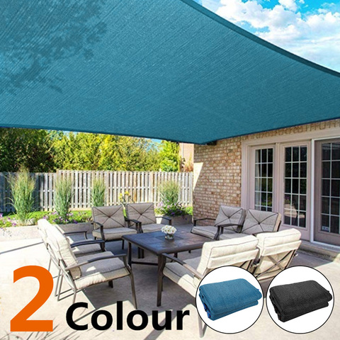 PE Blue Waterproof Camping Canopy Tent Sun Shade Screen Durable Practical Moisture Proof Camp Shelter Awning Portable Outdoors ► Photo 1/1