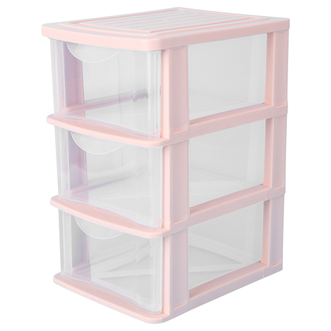 1Pc Plastic Desktop Storage Box Cosmetic Storage Box Drawer Type Sundries Holder Transparent Make Up Box ► Photo 1/1