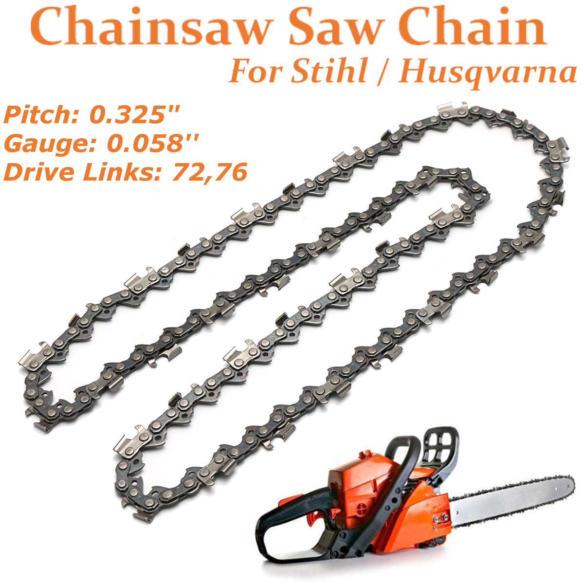 3x 20inch 76 Drive Links Chainsaw Saw Chain Part Tool chainsaw blade 