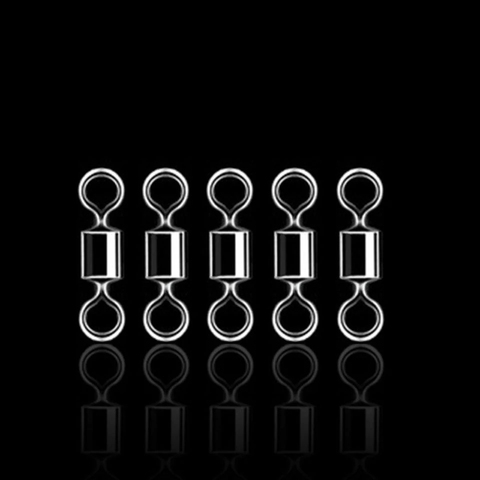 WALK FISH 50PCS/Lot Fishing Swivels 1# 4# 6# 8# 10# 12# Rolling Swivel Connector For Fishing hooks Fishing Tackle Accessorie ► Photo 1/6