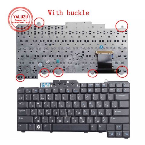 YALUZU New RU russian Keyboard for DELL Latitude D620 D630 D820 D830 Keyboard black ► Photo 1/1