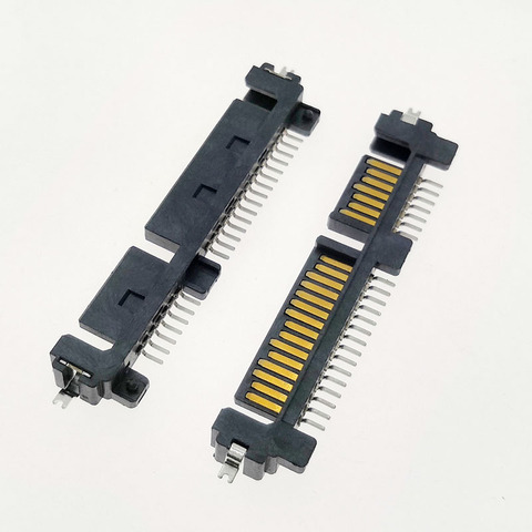 5pcs SATA 7P+15P Male plug Sinking SMT Notebook hard drive interface SATA interface socket ► Photo 1/2