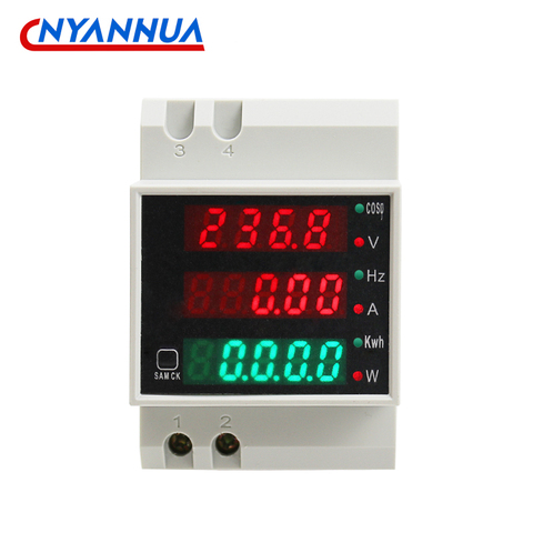 D52-2058 Digital Display AC Voltage Current Power Meter Frequency Meter Household Power Display Multi-function Meter ► Photo 1/6