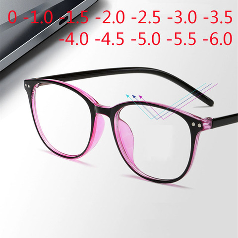 Rivets Finished Myopia Glasses Men Women Square Nearsighted Eyeglasses -1.0 -1.5 -2.0 -2.5 -3.0 -3.5 -4.0 -4.5 -6.0 ► Photo 1/6