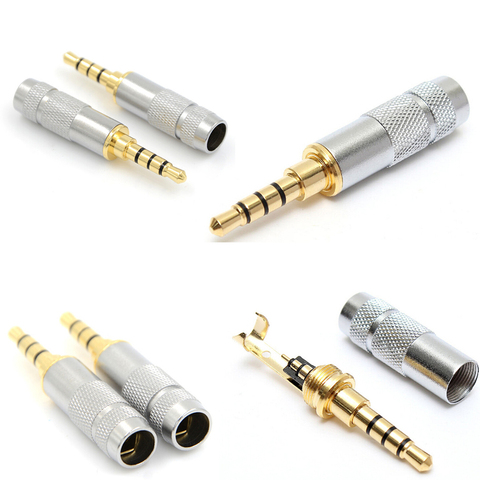 4 Pole 3.5mm Stereo Headphone Male Plug Jack Audio Solders Connector ► Photo 1/6