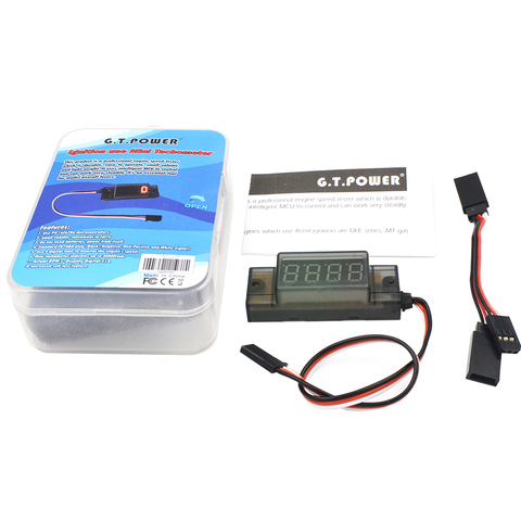 GT Power RC Model Use Ignition Mini Tachometer Singal Trigger for Motor RPM Revolutions Speed Measurement Meter Tachometer ► Photo 1/4