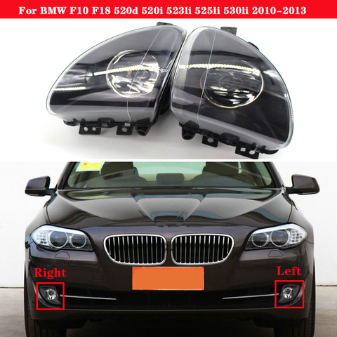 Car Front Bumper Fog Light Lamp Driving For  BMW 5 Series F10 F18 520d 520i 523li 525li 530li 2010-2013 63177216885 63177216886 ► Photo 1/6