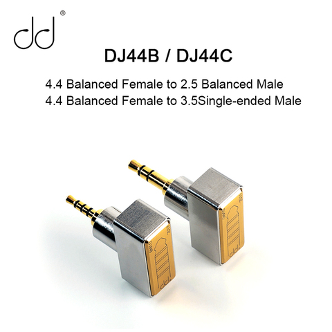 DD DJ44B DJ44C 4.4 Balanced Female Adapter to 2.5 Balanced / 3.5 Single-ended Male for FIIO Astell&Kern Earphones ► Photo 1/6