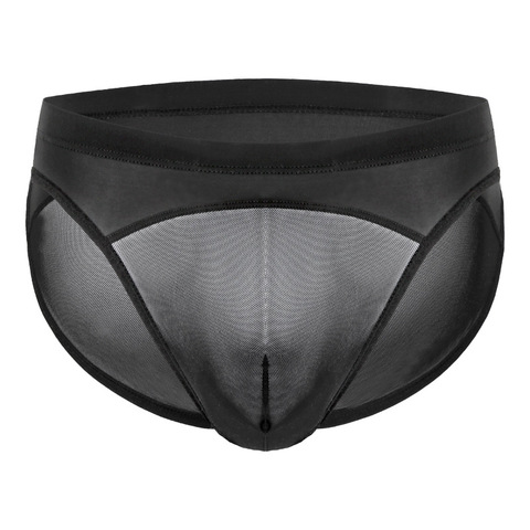 Men's Underpants Ultra-thin Gauze Breathable Panties Men's Transparent U-pouch Bag Push Up Sexy Briefs ► Photo 1/6