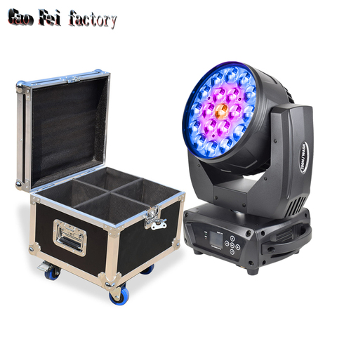Availability Of The Flight Cases 4In1 With 19X15W Rgbw Led Zoom Wash Moving Head Light ► Photo 1/6