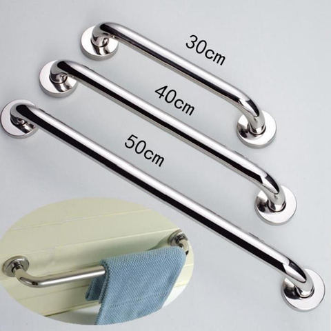 Stainless Steel 300/400/500mm Bathroom Tub Toilet Handrail Grab Bar Shower Safety Support Handle Towel Rack ► Photo 1/6