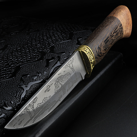 XUAN FENG outdoor camping knife high hardness short knife survival knife hunting knife straight knife ► Photo 1/6