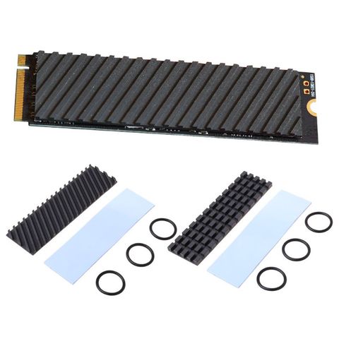High Efficiency Pure Copper Graphene Heatsink M.2 NGFF 2280 PCI-E NVME SSD Heat Sink Thermal Pad Conductivity Silicone Wafer Coo ► Photo 1/6