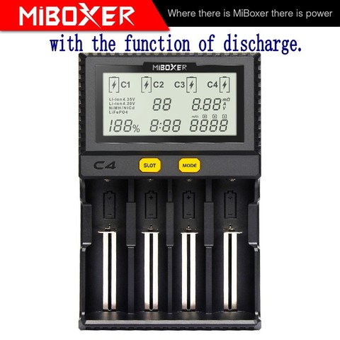 MiBoxer C4 Battery Charger The latest version of V4 The fourth slot can discharge to test the true battery capacity ► Photo 1/6