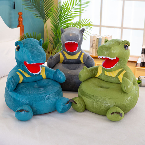 Kids Cartoon Animals Sofa Infant Baby Seats Kids Dinosaur Sofa Plush Chair Comfort Washable Animal Sofa Support Seats for Boys ► Photo 1/6