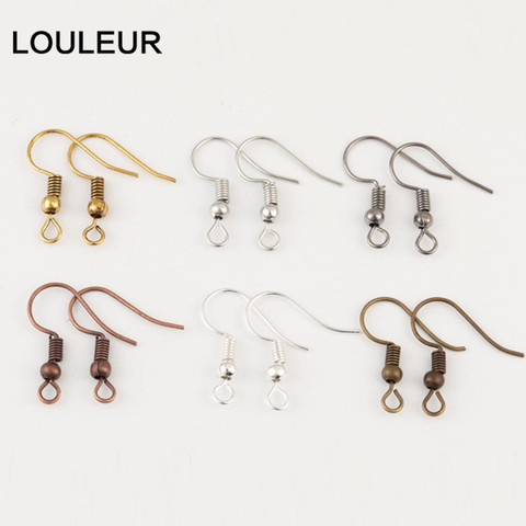 100pcs/lot Ear Hook DIY Earring Findings Earrings Clasps Hooks Fittings DIY Jewelry Making Accessories Iron Hook Earwire Jewelry ► Photo 1/6