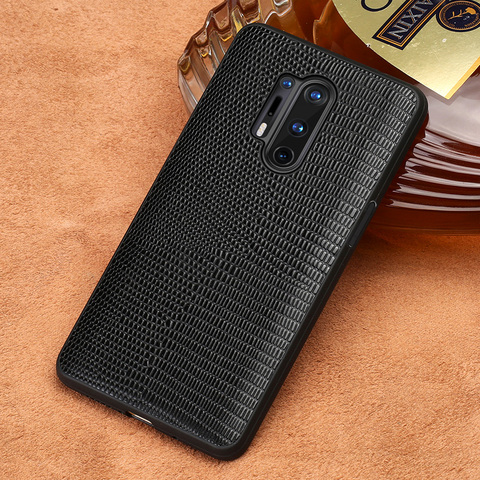 Original Lizard Grain Leather Phone Case For Oneplus 8T 8 Pro 8 Nord 7T 7 Pro 6 6T 5 5T 6T One Plus 360 Full Protective Cover ► Photo 1/6