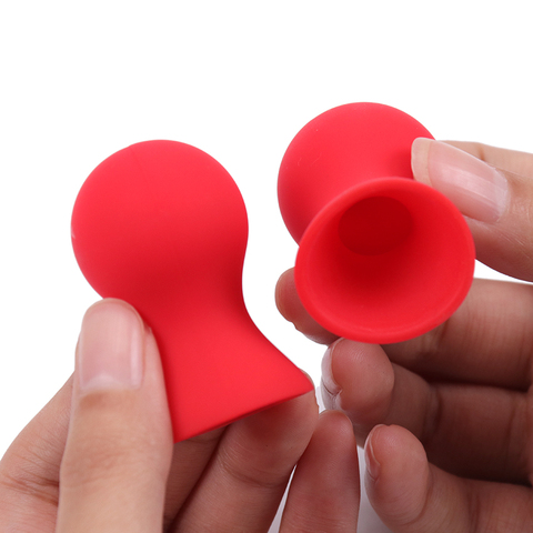 2PCS Mini Cute Silicone Nipple Suckers Nipple Cupping Enhancer Correction Clitoris Pump Cups Sex Toys For Woman ► Photo 1/6