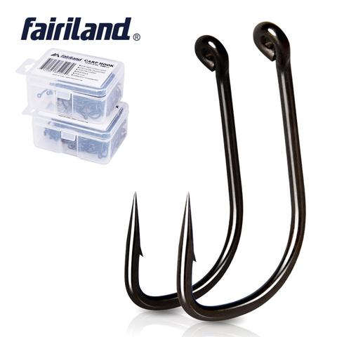 50 PCS 100pcs/Lot Barbed Hooks TEFLON Coated high carbon steel TFSH-B Carp Fishing Hook with free box ► Photo 1/6