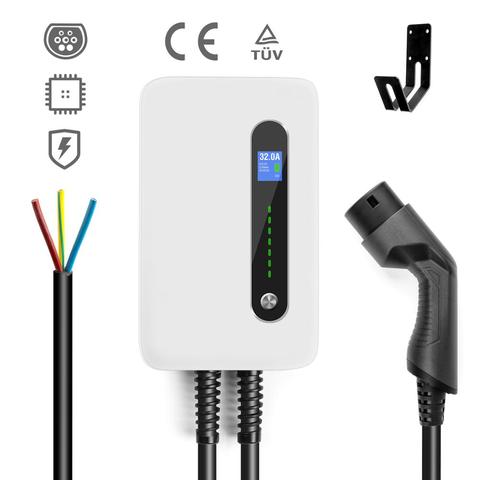 EV Charging Station Cable 32A Electric Vehicle Car Charger EVSE Wallbox Wall Mount Type 2 Cable IEC 62196-2 Level 2 240V 7.6KW ► Photo 1/6