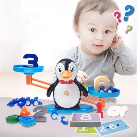 Penguin Digital Balance Scale Math Operation Match Game Educational Kids Toy ► Photo 1/6