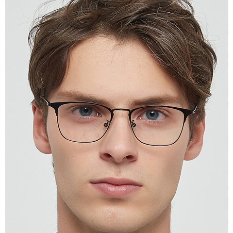 New Men's Glasses Frame Clear Glasses Classic Business Eyeglass Frame Male Optical Frame  Square Eyewear 80008 ► Photo 1/6
