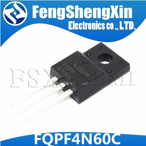 10pcs/lot New FQPF4N60C TO-220F 4N60C 4N60 N-Channel MOSFET ► Photo 1/4