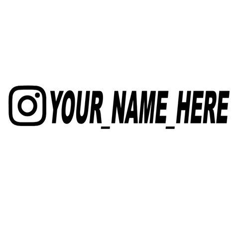 Buy Online Custom Instagram Car Sticker User Name Vinyl Decals Motorcycle Logo Stickers For Instagram Bike Motor Alitools
