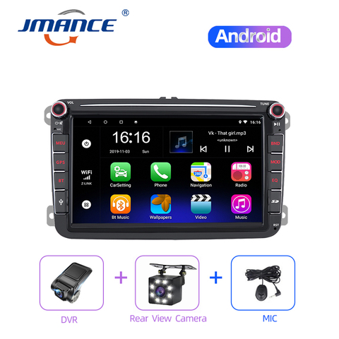 JMANCE Android 2 Din Car MP5 Multimedia Video Player GPS Car Radio Auto  Radio Stereo 8'' Audio For Seat/Skoda/Passat/Golf/Polo - Price history &  Review, AliExpress Seller - JMANCE Global Store