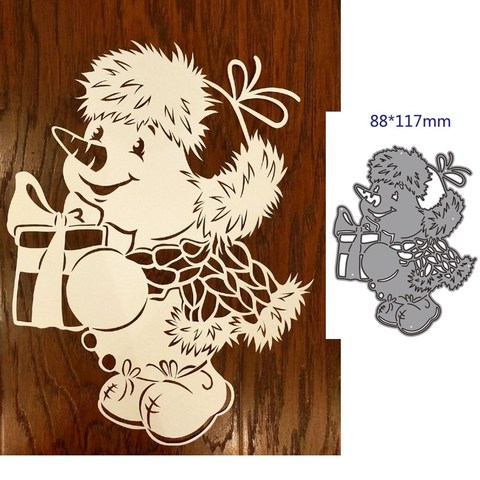 metal cutting dies cut die mold snowman decoration Scrapbook paper craft knife mould blade punch stencils dies ► Photo 1/1