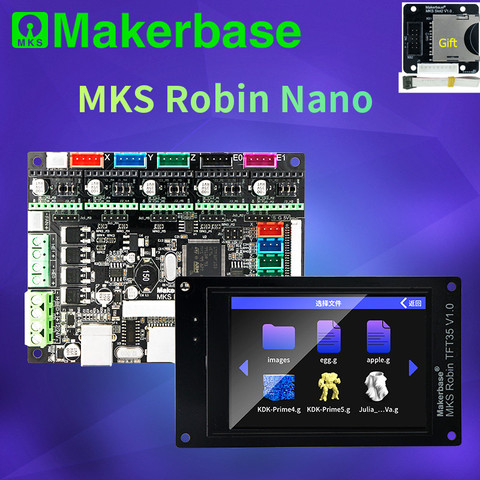 Makerbase MKS Robin Nano 32 bit Control Board 3D Printer DIY parts TFT3.5 touch screen wi-fi module tmc 2209 2208 stepper driver ► Photo 1/6