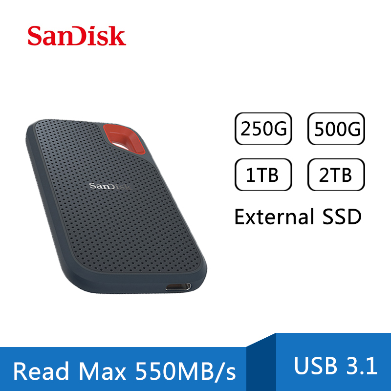 SanDisk E60 External SSD 250GB 500GB Extreme Portable External Hard Drive USB HD Solid State Drives Hard Drive 1TB 2TB Disk - Price history & Review | AliExpress Seller - MINI