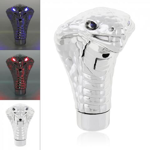 Universal Auto Car Manual Gear Shift Knob Stick Led Eyes Chrome Snake Cool Shift Lever ► Photo 1/6