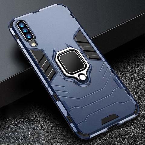For Samsung Galaxy A70 Case Armor PC Cover Metal Ring Holder Phone Case On For Samsung A50 A 70 2022 Cover Shockproof Bumper ► Photo 1/6