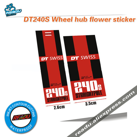 DT240S road bike bubs stickers  MTB Wheels Hubs Stickers Unreflective Glossy Decoration Front And Rear Hubs Stickers ► Photo 1/4