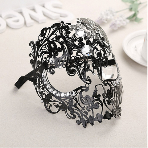 Mysterious Angel High End Metal Mask Party Ball Face Sexy Hollowed Out High Quality Men And Women Mask 1pcs ► Photo 1/3