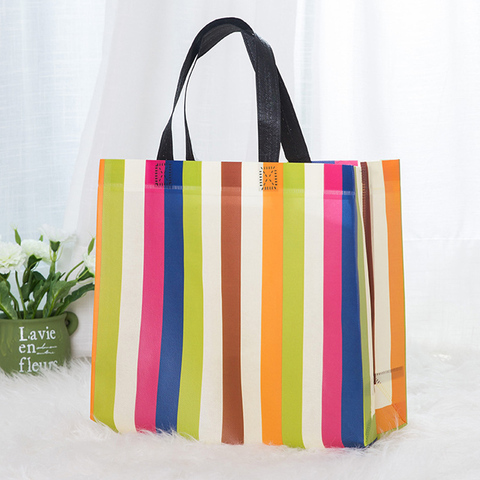 New Women Foldable Shopping Bag Reusable Eco Tote Pouch Large  Non-woven Shopper Bags Canvas Travel Grocery Shopping Bags ► Photo 1/6