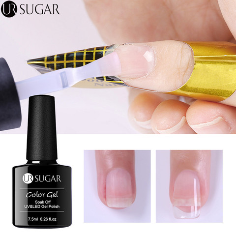 UR SUGAR 7.5ml Acrylic extension nail gel Quick Building Gel Polish Clear Pink  Nail Tips Builder UV Gel  Nail Art Soak Off ► Photo 1/6