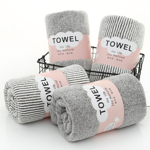 74x34cm hand towel microfibre cleaning towel with thick bamboo charcoal coral velvet wash face towel towels bathroom ► Photo 1/5